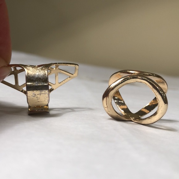 Set of Gold Adjustable Rings - Picture 5 of 5